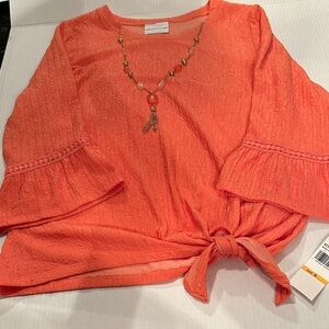 Alfred Dunner NWT Orange Textured Blouse - Great Gift